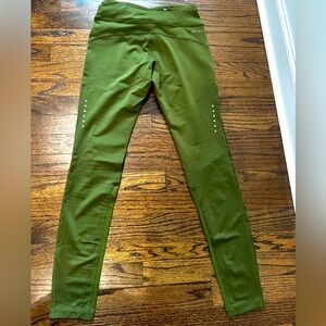 Nike Dri-fit Running Legging, Olive Color with accents, Great Condition, size XS